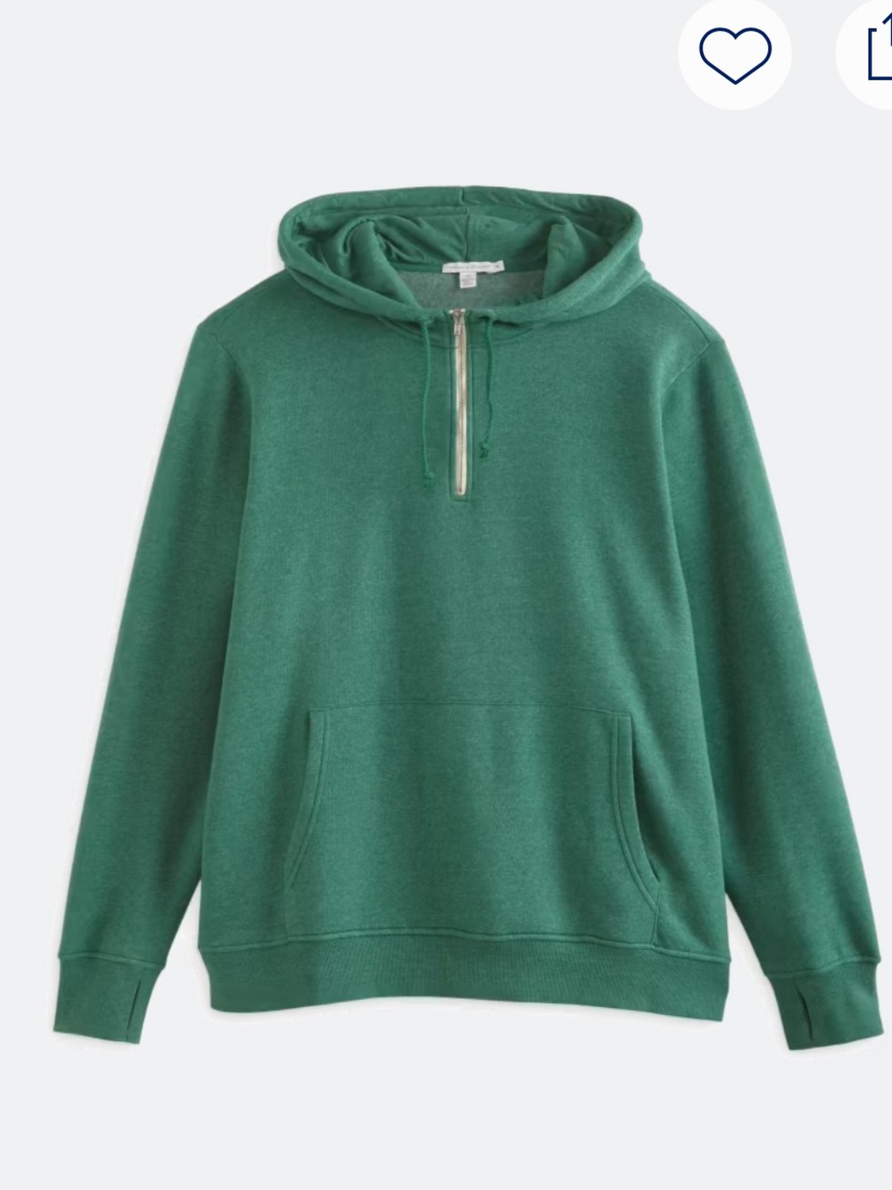 Threads for Thought Sinead Quarter Zip Hoodie 1X